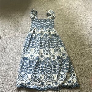 Blue and White Dress
